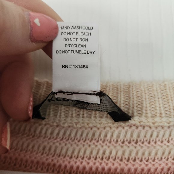 NWOT Knit Pastel Stripe Textured Sweater Dress - Picture 6 of 9